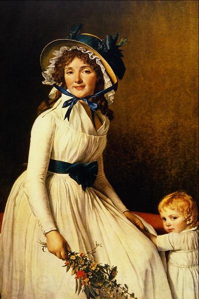Jacques-Louis David Portrait of Madame Seriziat and her son